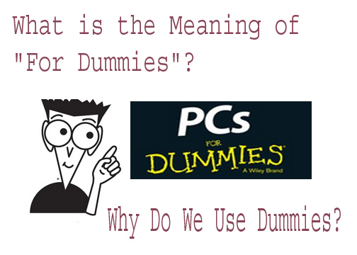 Why Do We Use Dummies?