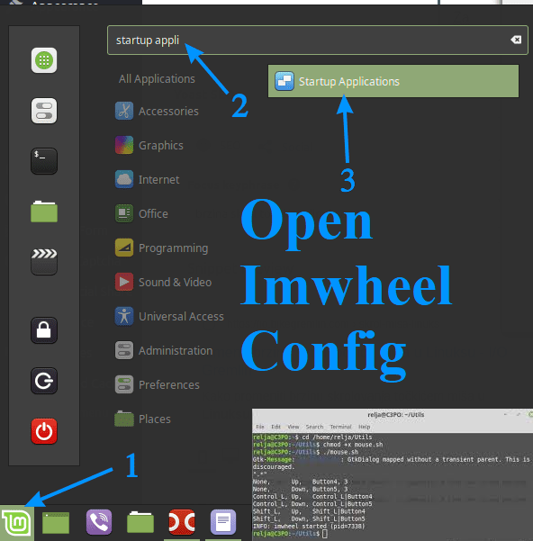 Open imwheel config